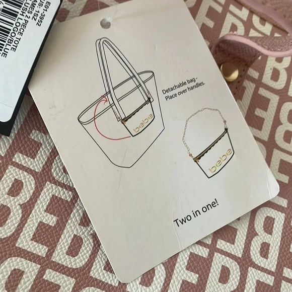 Women’s James 2 Piece Tote Blush Logo/ Blue - Picture 13 of 13